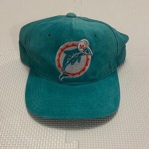 Vintage 90s NFL Miami Dolphins Teal Team Cap